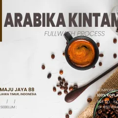 Arabika Kintamani Full wash Process Roasted Bean 250gr