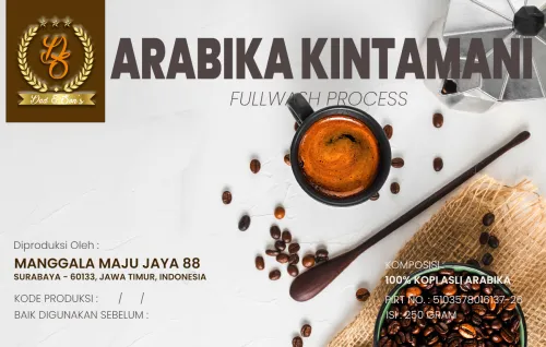 Arabika Kintamani Full wash Process Roasted Bean 250gr