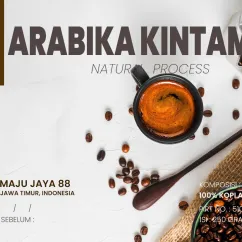 Arabika Kintamani Natural Process Roasted Bean 250gr