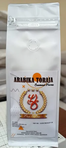 Arabika Toraja Semi wash Process Roasted Bean 250gr